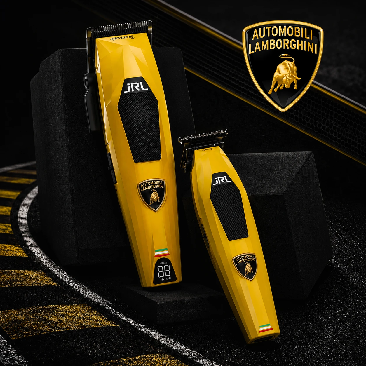 Kampanjbanner för JRL Professional X Lamborghini Diamante Cordless Clipper and Trimmer Combo
